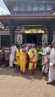 H.H. Shrimat Sadyojat Shankarashram  Swamiji's  visit to  Shri Mahabaleshwar Temple - Gokarna (21st June 2023)